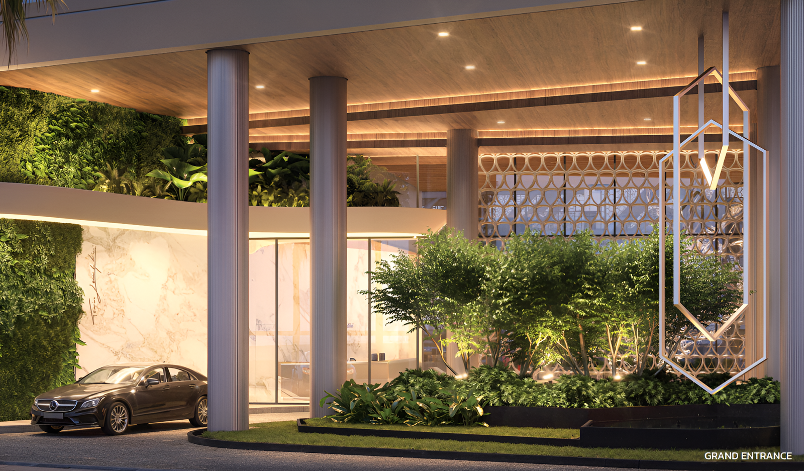 Grand Entrance and Arrival Lobby at Tonino Lamborghini Residences