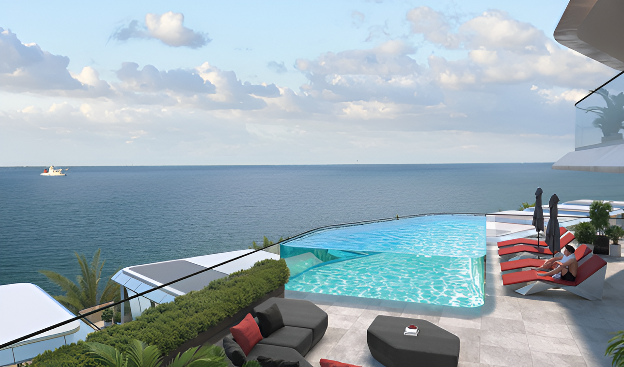 Infinity Pool with Sea View at Tonino Lamborghini Residences